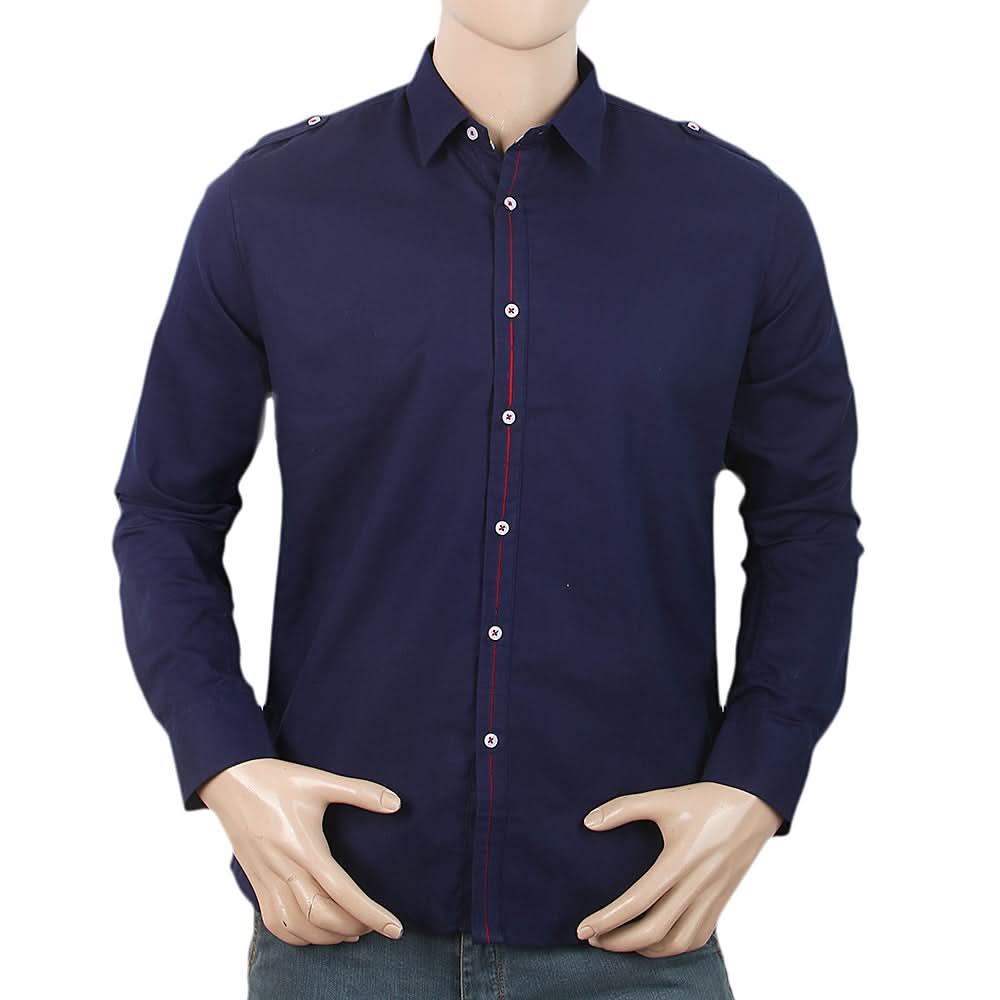 Men's Full Sleeves Casual Shirt - Blue, Men, Shirts, Chase Value, Chase Value