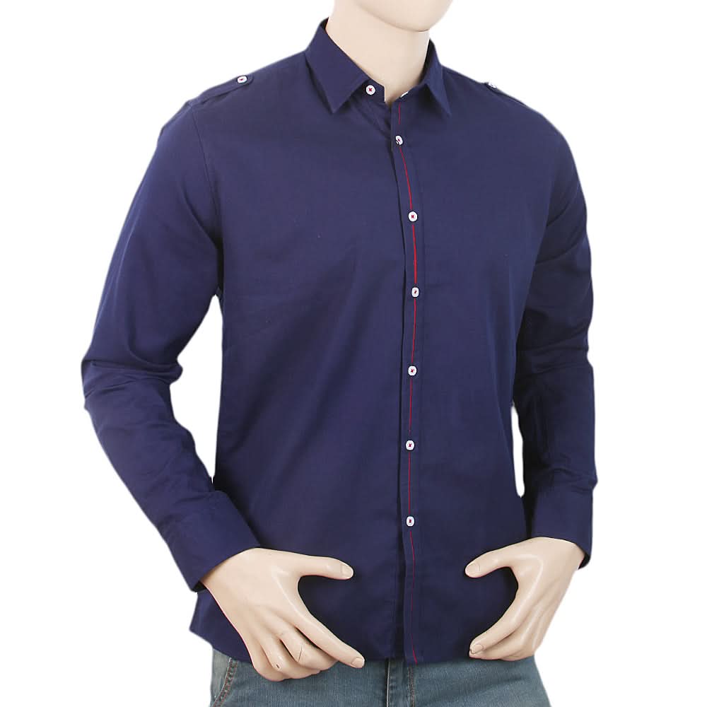Men's Full Sleeves Casual Shirt - Blue, Men, Shirts, Chase Value, Chase Value