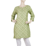 Women's Printed Kurti - Green - C, Women, Ready Kurtis, Chase Value, Chase Value