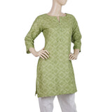 Women's Printed Kurti - Green - B, Women, Ready Kurtis, Chase Value, Chase Value