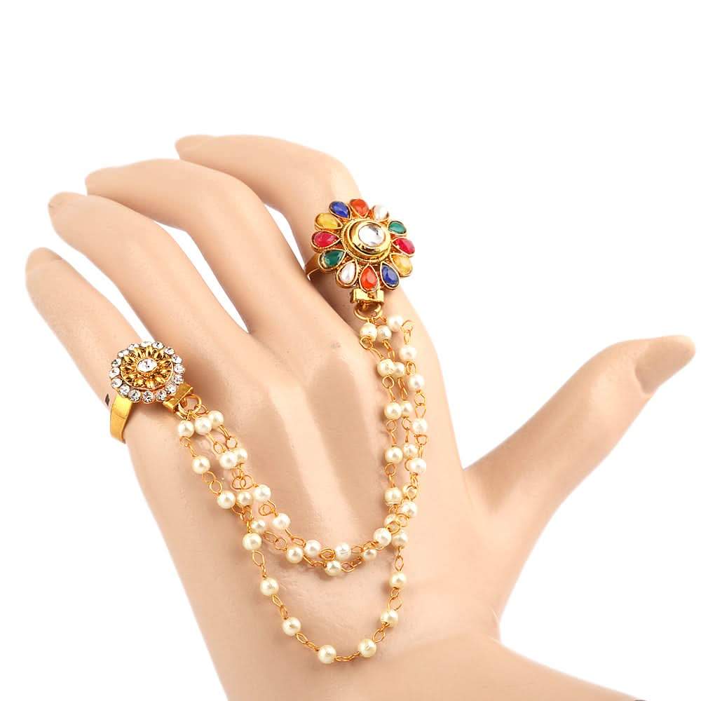 Women's Finger Ring - Golden - test-store-for-chase-value