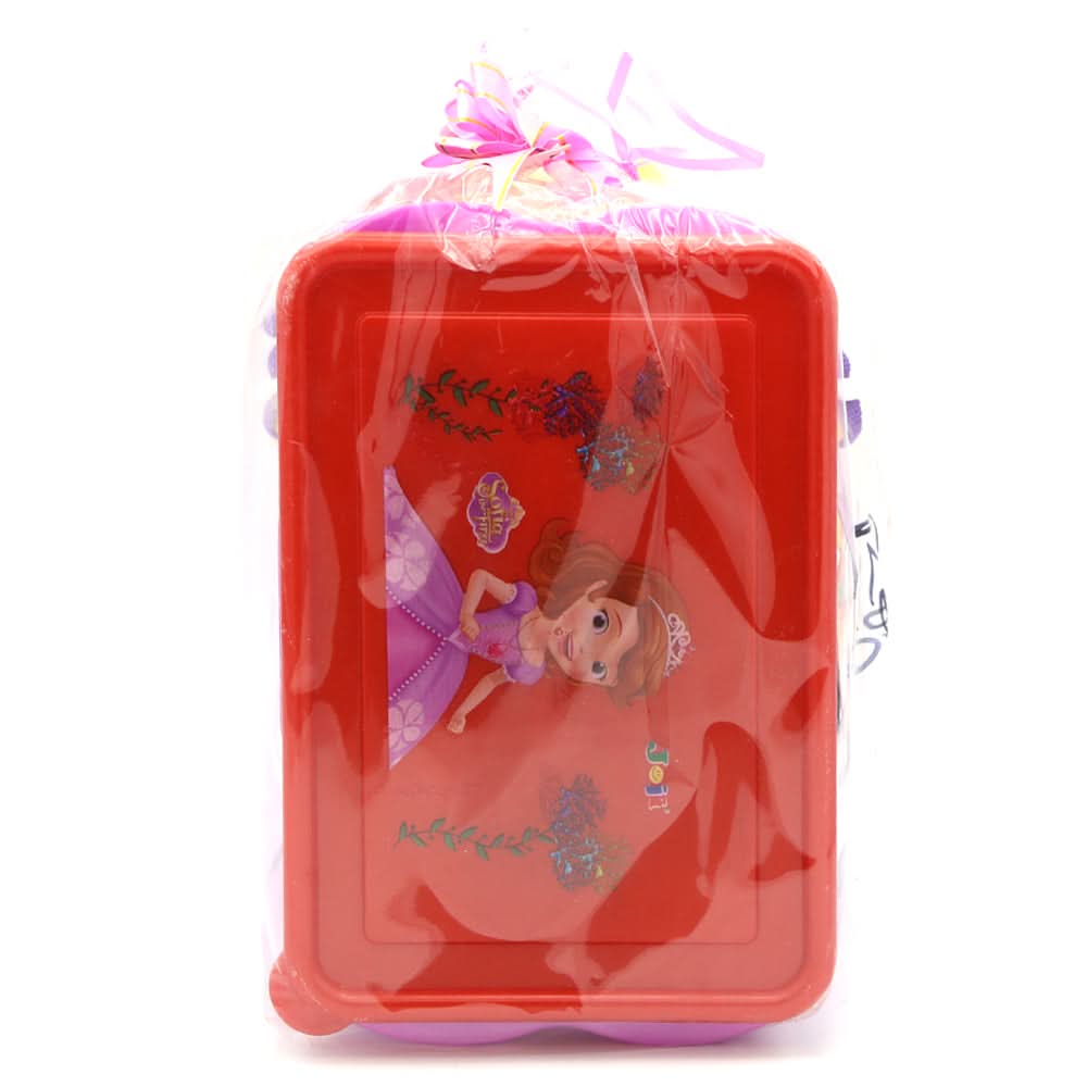 Water Bottle 600 ML with Lunch Box - Red, Kids, Tiffin Boxes And Bottles, Chase Value, Chase Value