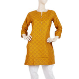Women's Printed Kurti - Mustard - A, Women, Ready Kurtis, Chase Value, Chase Value