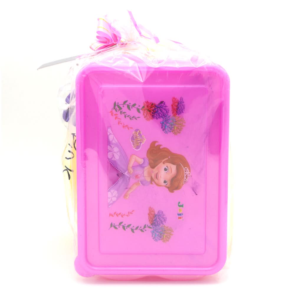 Water Bottle 600 ML with Lunch Box - Pink, Kids, Tiffin Boxes And Bottles, Chase Value, Chase Value