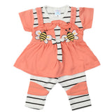 Newborn Girls Half Sleeves Suit - Peach, Kids, Newborn Girls Sets And Suits, Chase Value, Chase Value