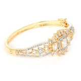 Women's American Diamond Kara Bracelet - Golden, Women, Bangles & Bracelets, Chase Value, Chase Value
