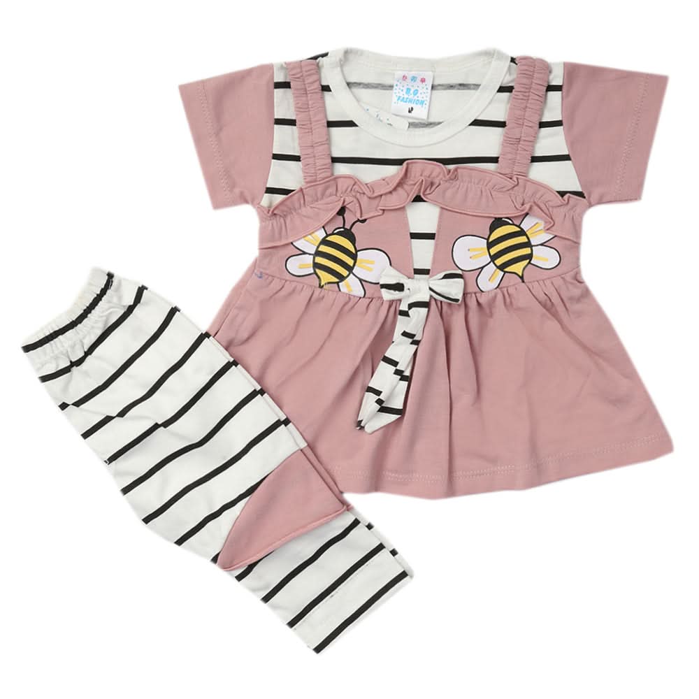 Newborn Girls Half Sleeves Suit - Light Purple, Kids, Newborn Girls Sets And Suits, Chase Value, Chase Value