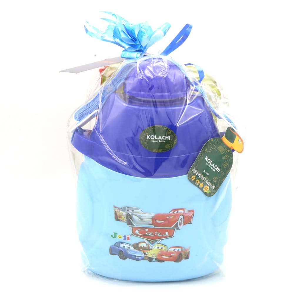 Water Bottle 600 ML with Lunch Box - Red, Kids, Tiffin Boxes And Bottles, Chase Value, Chase Value