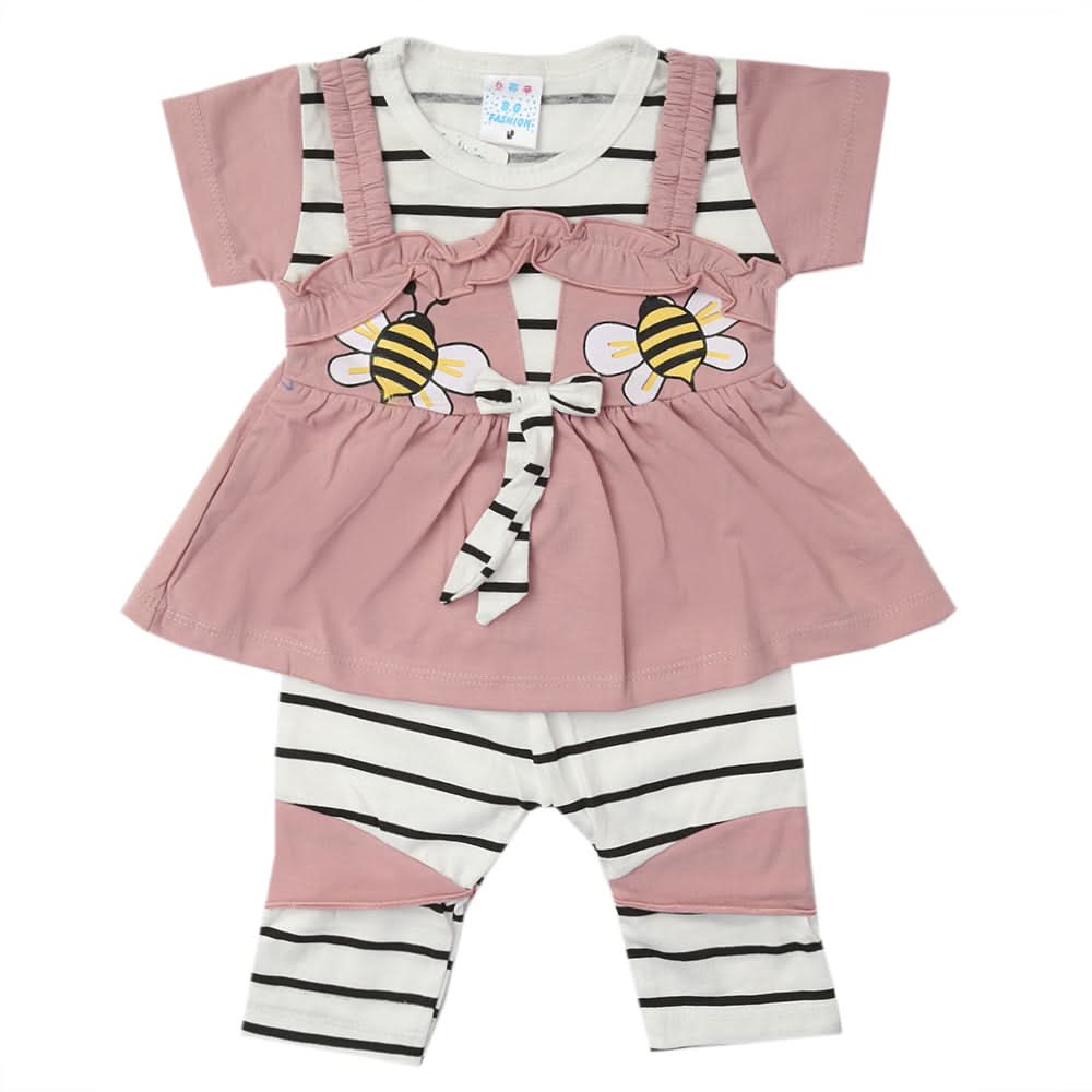 Newborn Girls Half Sleeves Suit - Light Purple, Kids, Newborn Girls Sets And Suits, Chase Value, Chase Value
