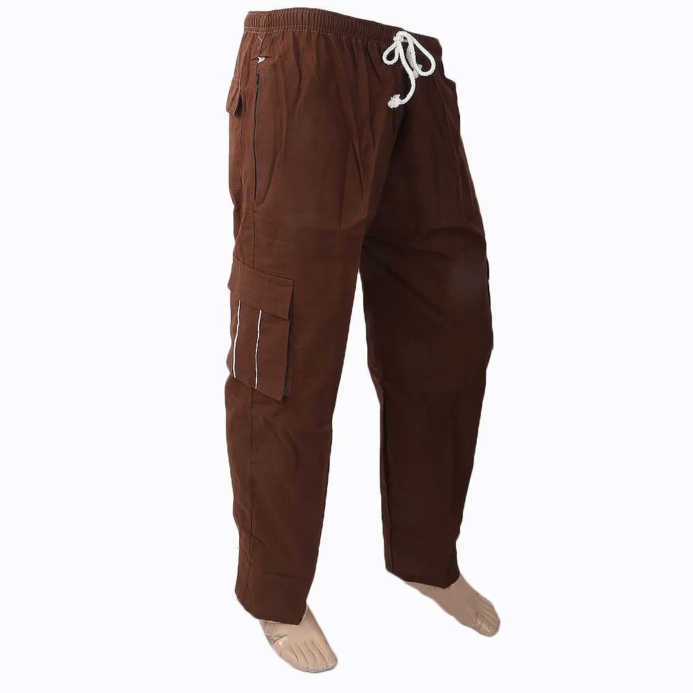 Men's Cotton Trouser - Brown, Men, Lowers And Sweatpants, Chase Value, Chase Value