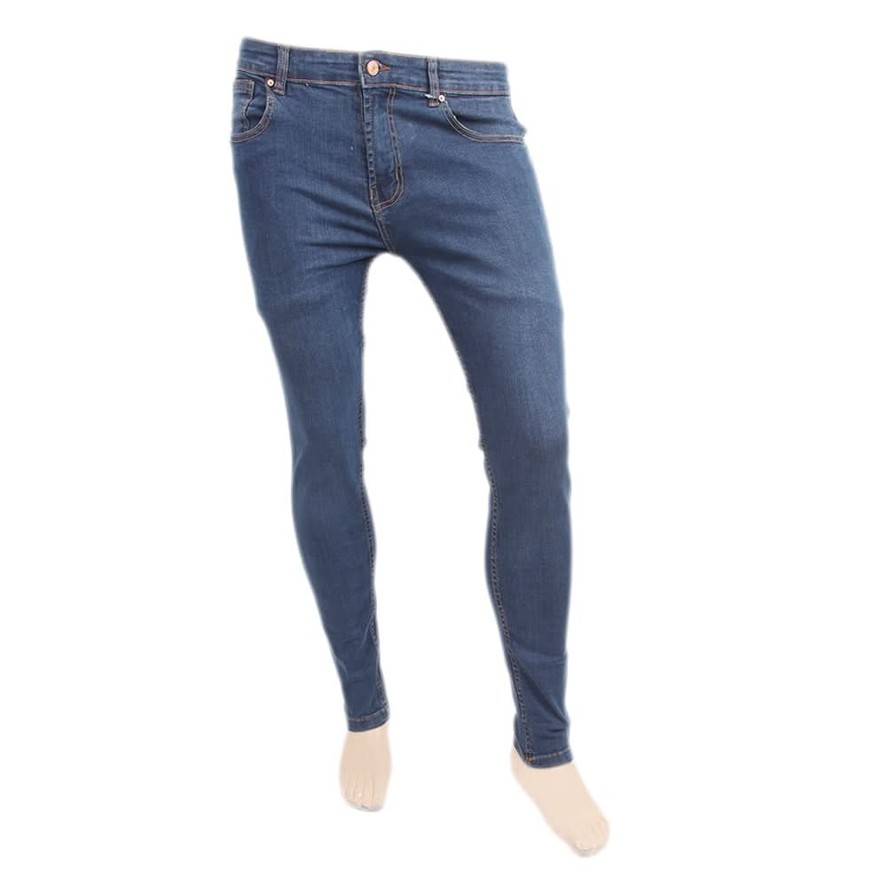 Men's Denim Pant - Navy Blue, Men, Casual Pants And Jeans, Chase Value, Chase Value