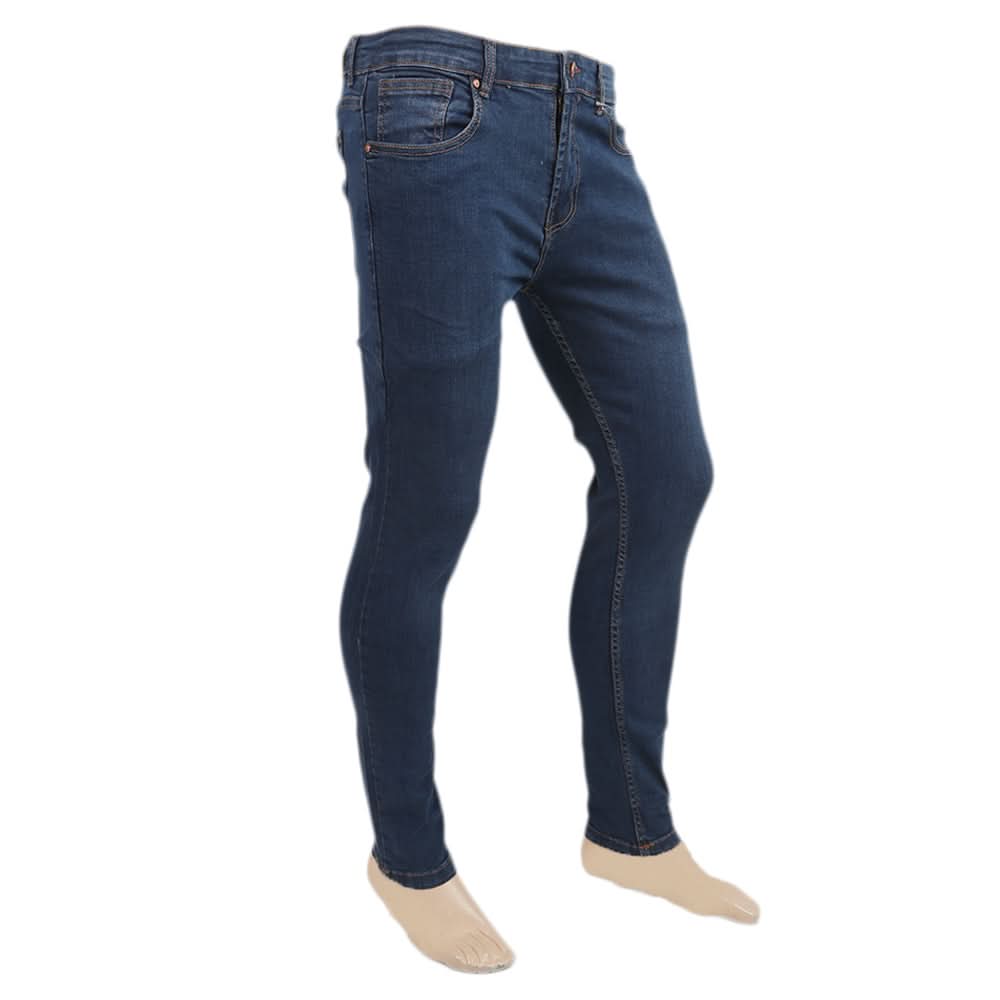Men's Denim Pant - Navy Blue, Men, Casual Pants And Jeans, Chase Value, Chase Value