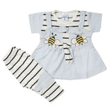 Newborn Girls Half Sleeves Suit - Light Blue, Kids, Newborn Girls Sets And Suits, Chase Value, Chase Value