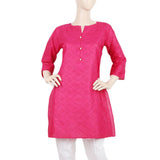 Women's Printed Kurti - Pink - B, Women, Ready Kurtis, Chase Value, Chase Value