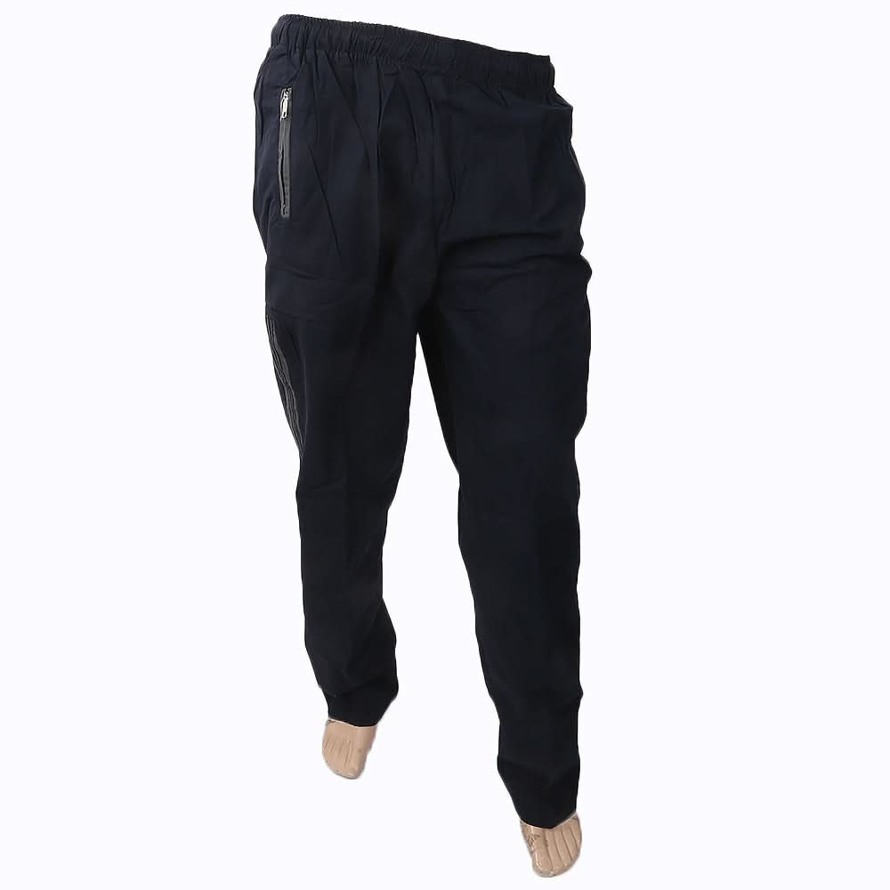 Men's Cotton Trouser - Navy Blue, Men, Lowers And Sweatpants, Chase Value, Chase Value