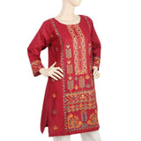 Women's Embroidered Kurti - Maroon, Women, Ready Kurtis, Chase Value, Chase Value