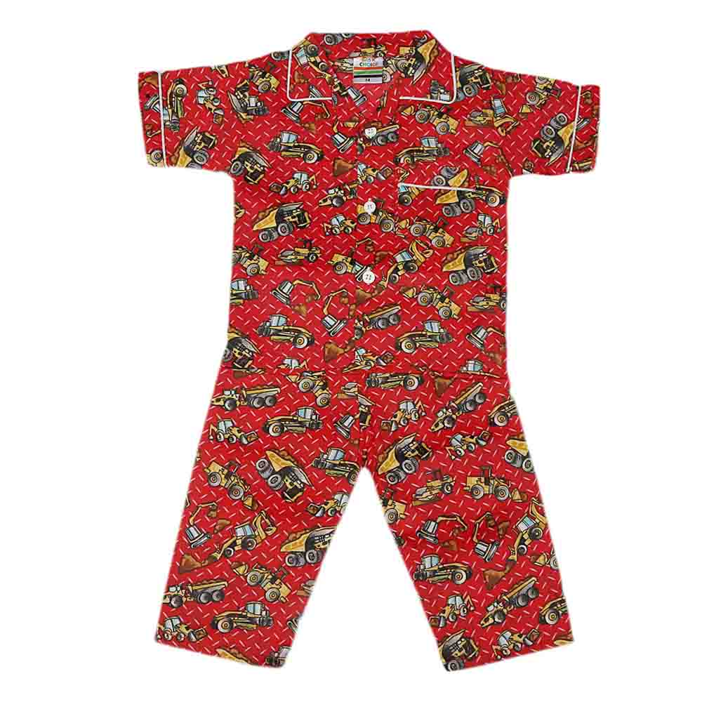 Boys Night Suit - Red, Kids, Boys Sets And Suits, Chase Value, Chase Value