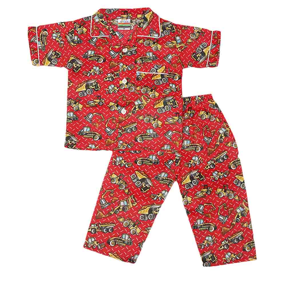 Boys Night Suit - Red, Kids, Boys Sets And Suits, Chase Value, Chase Value