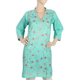 Women's Embroidered Kurti - Sea Green, Women, Ready Kurtis, Chase Value, Chase Value