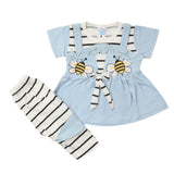 Newborn Girls Half Sleeves Suit - Blue, Kids, Newborn Girls Sets And Suits, Chase Value, Chase Value