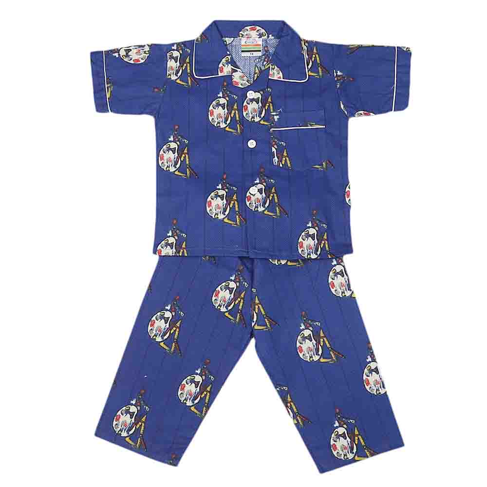 Boys Night Suit - Royal Blue, Kids, Boys Sets And Suits, Chase Value, Chase Value