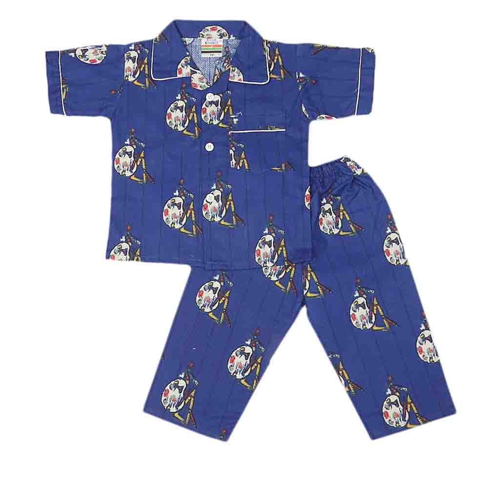 Boys Night Suit - Royal Blue, Kids, Boys Sets And Suits, Chase Value, Chase Value