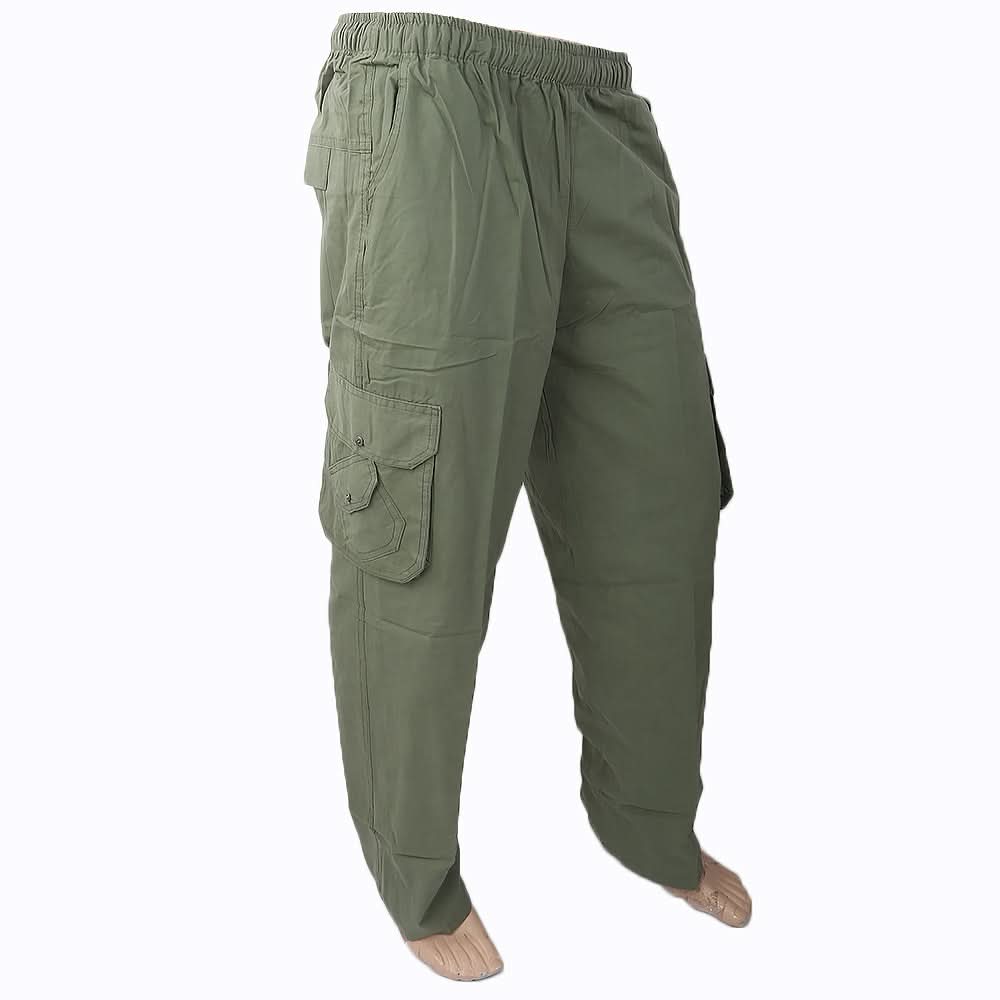Men's Cotton Trouser - Green, Men, Lowers And Sweatpants, Chase Value, Chase Value