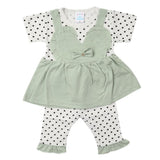 Newborn Girls Half Sleeves Suit - Sea Green, Kids, Newborn Girls Sets And Suits, Chase Value, Chase Value