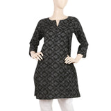 Women's Printed Kurti - Black - B, Women, Ready Kurtis, Chase Value, Chase Value