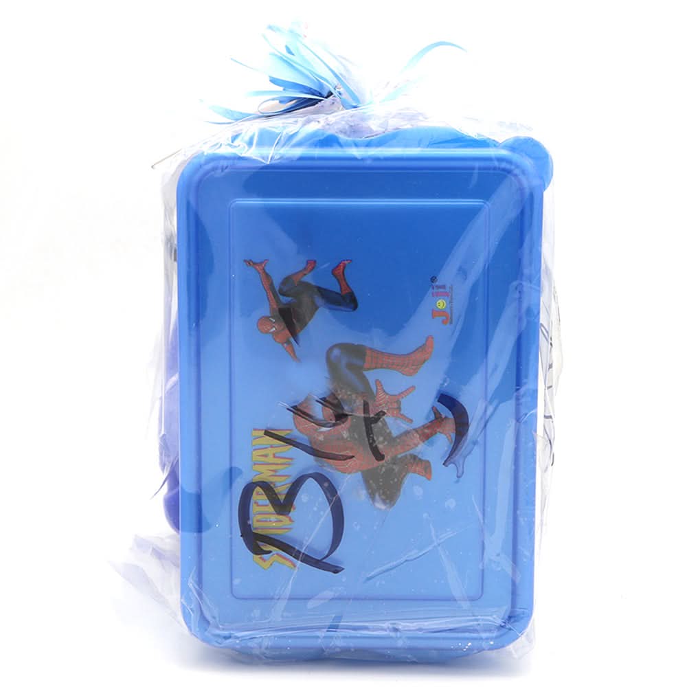 Water Bottle 600 ML with Lunch Box - Blue, Kids, Tiffin Boxes And Bottles, Chase Value, Chase Value