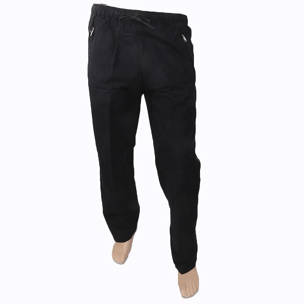 Men's Cotton Trouser - Black, Men, Lowers And Sweatpants, Chase Value, Chase Value