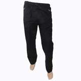 Men's Cotton Trouser - Black, Men, Lowers And Sweatpants, Chase Value, Chase Value
