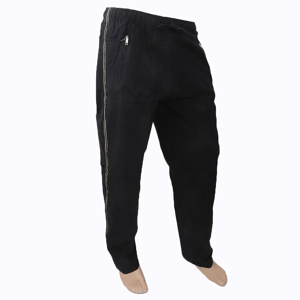 Men's Cotton Trouser - Black, Men, Lowers And Sweatpants, Chase Value, Chase Value