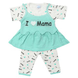 Newborn Girls Half Sleeves Suit - Cyan, Kids, Newborn Girls Sets And Suits, Chase Value, Chase Value