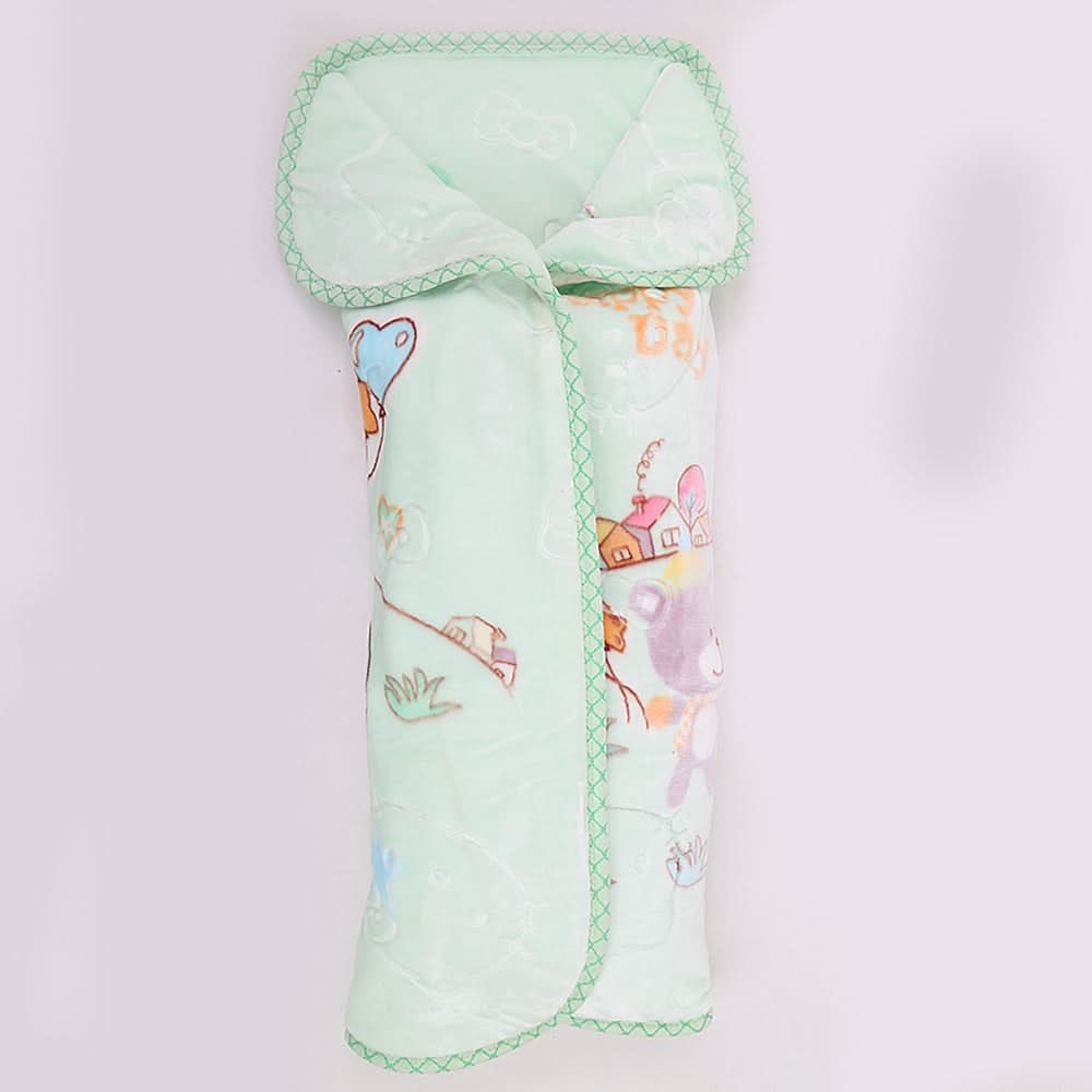 Newborn Embossed Blanket Cot - Green, Kids, Blankets, Chase Value, Chase Value