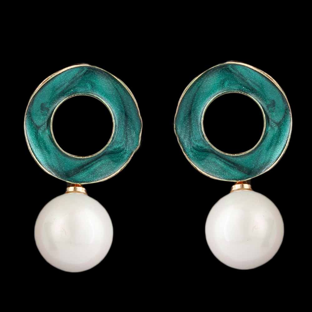 Women's Ear Tops - Green, Women, Earrings & Tops, Chase Value, Chase Value