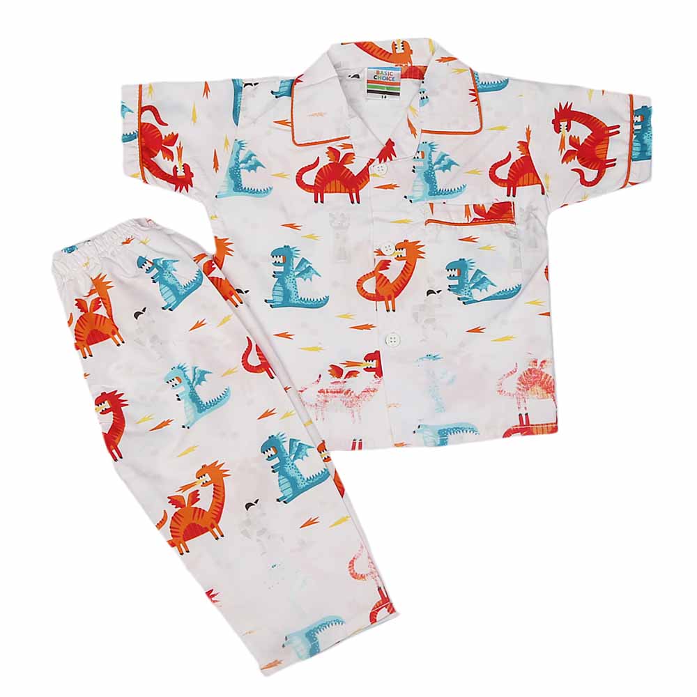 Boys Night Suit - White, Kids, Boys Sets And Suits, Chase Value, Chase Value