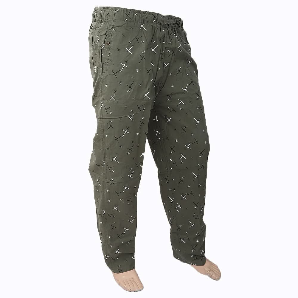 Men's Printed Trouser - Green, Men, Lowers And Sweatpants, Chase Value, Chase Value