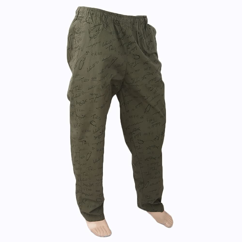 Men's Printed Trouser - Green, Men, Lowers And Sweatpants, Chase Value, Chase Value
