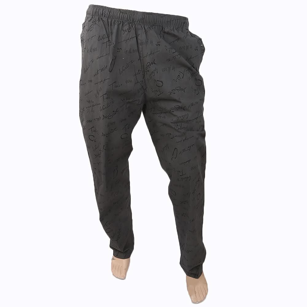 Men's Printed Trouser - Grey, Men, Lowers And Sweatpants, Chase Value, Chase Value