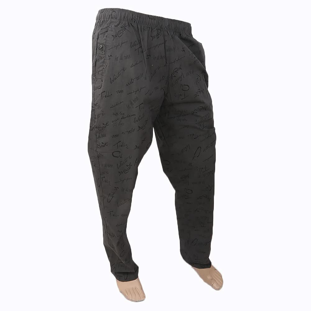 Men's Printed Trouser - Grey, Men, Lowers And Sweatpants, Chase Value, Chase Value