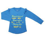Girls Full Sleeves Jersey T-Shirt - Royal Blue, Kids, Girls T-Shirts, Chase Value, Chase Value