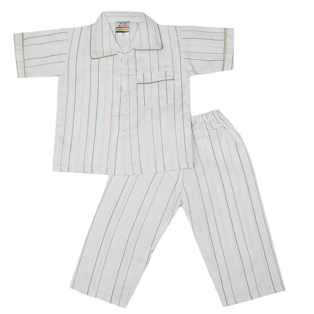 Boys Night Suit - White, Kids, Boys Sets And Suits, Chase Value, Chase Value