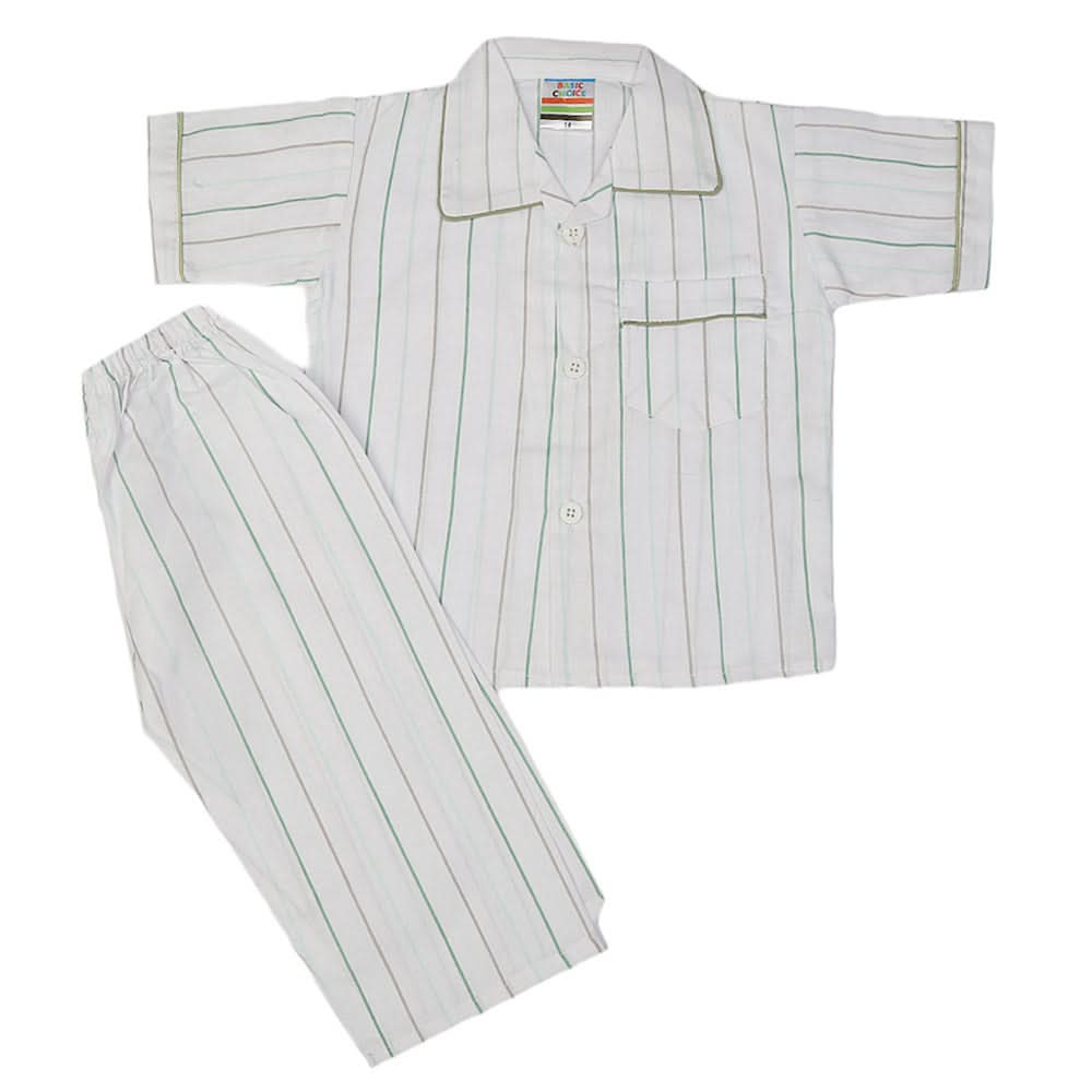 Boys Night Suit - White, Kids, Boys Sets And Suits, Chase Value, Chase Value