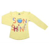 Girls Full Sleeves Jersey T-Shirt - Yellow, Kids, Girls T-Shirts, Chase Value, Chase Value