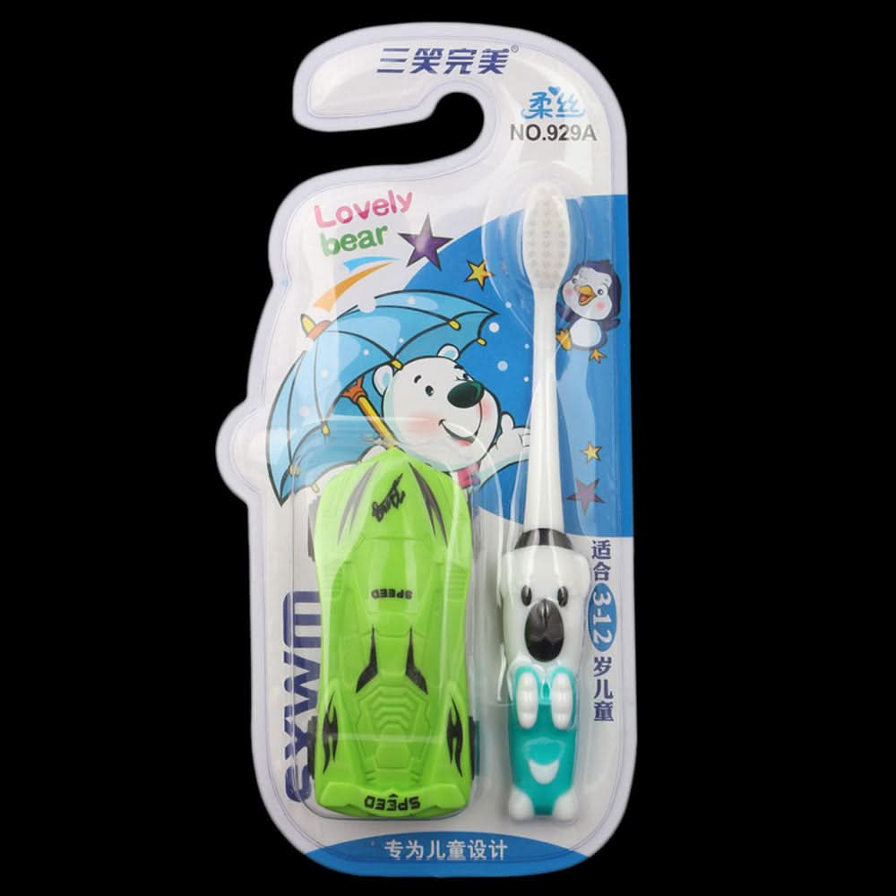 Toothbrush for Kids - Green (929A), Beauty & Personal Care, Oral Care, Chase Value, Chase Value