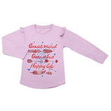 Girls Full Sleeves Jersey T-Shirt - Purple, Kids, Girls T-Shirts, Chase Value, Chase Value