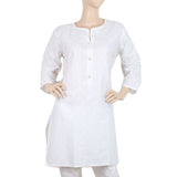 Women's Printed Kurti  - White - A, Women, Ready Kurtis, Chase Value, Chase Value