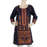 Women's Embroidered Kurti - Navy Blue, Women, Ready Kurtis, Chase Value, Chase Value