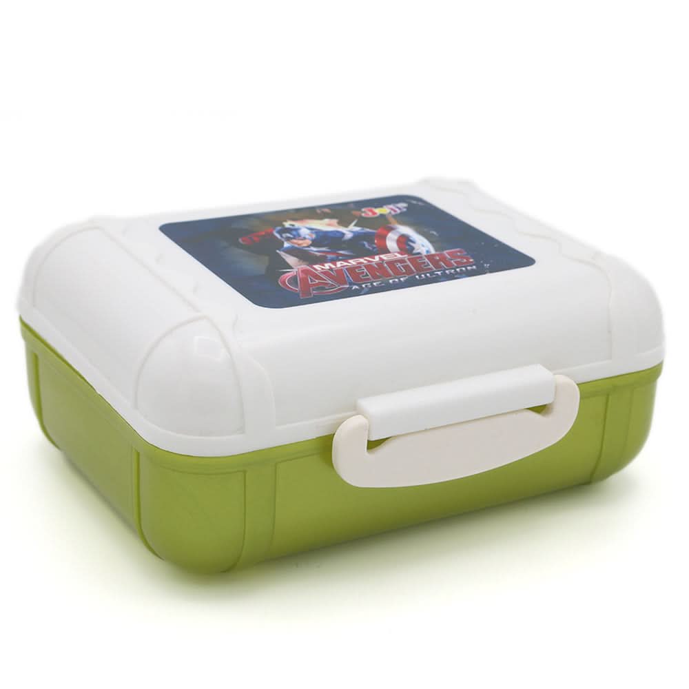 Lunch Box JZ-676 - Green, Kids, Tiffin Boxes And Bottles, Chase Value, Chase Value